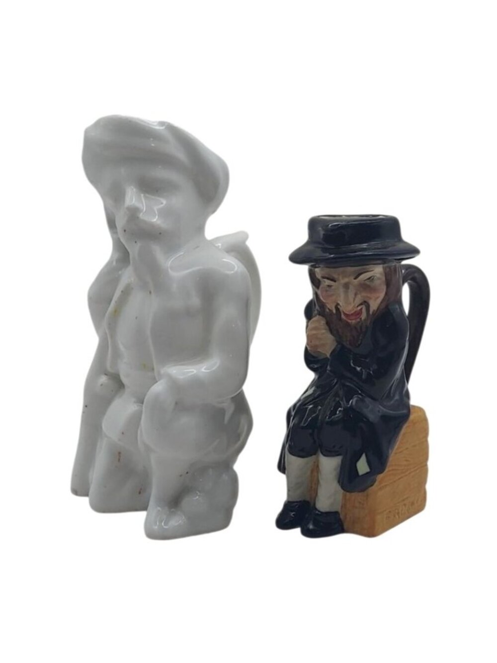 Toby Jugs Set Of 2 Fagin Charles Dickens Oliver Twist Artone England & Rifleman